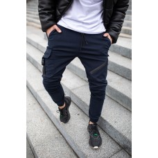 Крутые коттоновые спортивные мужские штаны легкие повседневные весна осень лето синие | Спортивные брюки мужские