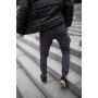 Круті котонові спортивні чоловічі штани легкі повсякденні демісезонні сірого кольору | Спортивні брюки чоловічі