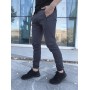 Круті котонові спортивні чоловічі штани легкі повсякденні демісезонні сірого кольору | Спортивні брюки чоловічі