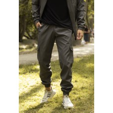 Спортивні чоловічі штани карго зручні на кожен день сірого кольору | Спортивні брюки з кишенями