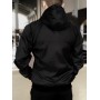 Куртка ветровка мужская повседневная водоневпроницаемая с капюшоном черная весна осень