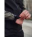 Куртка ветровка мужская повседневная непромокаемая без капюшона черная с хаки демисезонная