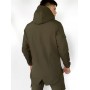 Куртка ветровка мужская повседневная водоневпроницаемая с капюшоном хаки демисезонная