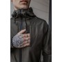 Куртка ветровка мужская удобная водоневпроницаемая с капюшоном хаки весна осень