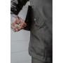 Куртка ветровка мужская удобная водоневпроницаемая с капюшоном хаки весна осень