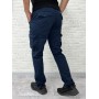 Джинси чоловічі джогери з накладними кишенями синього кольору Туреччина | Сині коттонові штани джоггери
