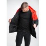 Комфортная куртка мужская весенняя осенняя стеганая красная | Куртки мужские весна осень с капюшоном