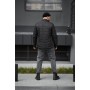 Тепла куртка чоловіча демісезонна стьобана чорна | Демісезонні чоловічі куртки