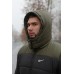 Удобная куртка мужская пуховик теплая зима стеганая с капюшоном черная | Зимние мужские куртки