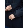 Комфортна куртка чоловіча тепла зима пуховик з капюшоном синя | Зимові чоловічі куртки