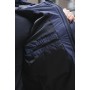 Удобная куртка мужская пуховик теплая зимняя парка капюшон с мехом синяя | Зимние мужские куртки