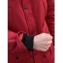 Зручна куртка чоловіча пуховик тепла зимова парка з капюшоном червона | Зимові чоловічі куртки