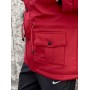 Удобная куртка мужская пуховик теплая зима парка с капюшоном красная | Зимние мужские куртки