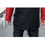 Зручна куртка чоловіча пуховик тепла зима парка з капюшоном чорна з червоним | Зимові чоловічі куртки