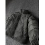 Комфортна куртка чоловіча пуховик тепла зима стьобана з капюшоном олівкова | Зимові чоловічі куртки