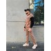 Качественныйспортивный костюм для мужчин с капюшоном штаны + худи цвет Коричневый тепллый